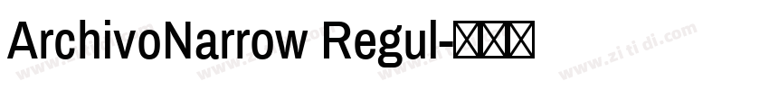 ArchivoNarrow Regul字体转换